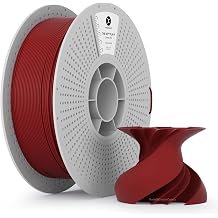 kexcelled Matte PLA Filament 1.75mm, Blood Red Burgundy Red PLA 3D Printer Filament 1kg Reusable Spool 2.2lbs with +/-0.03mm, Tangle-Free Winding for Valentines Day Christmas & Creative Projects