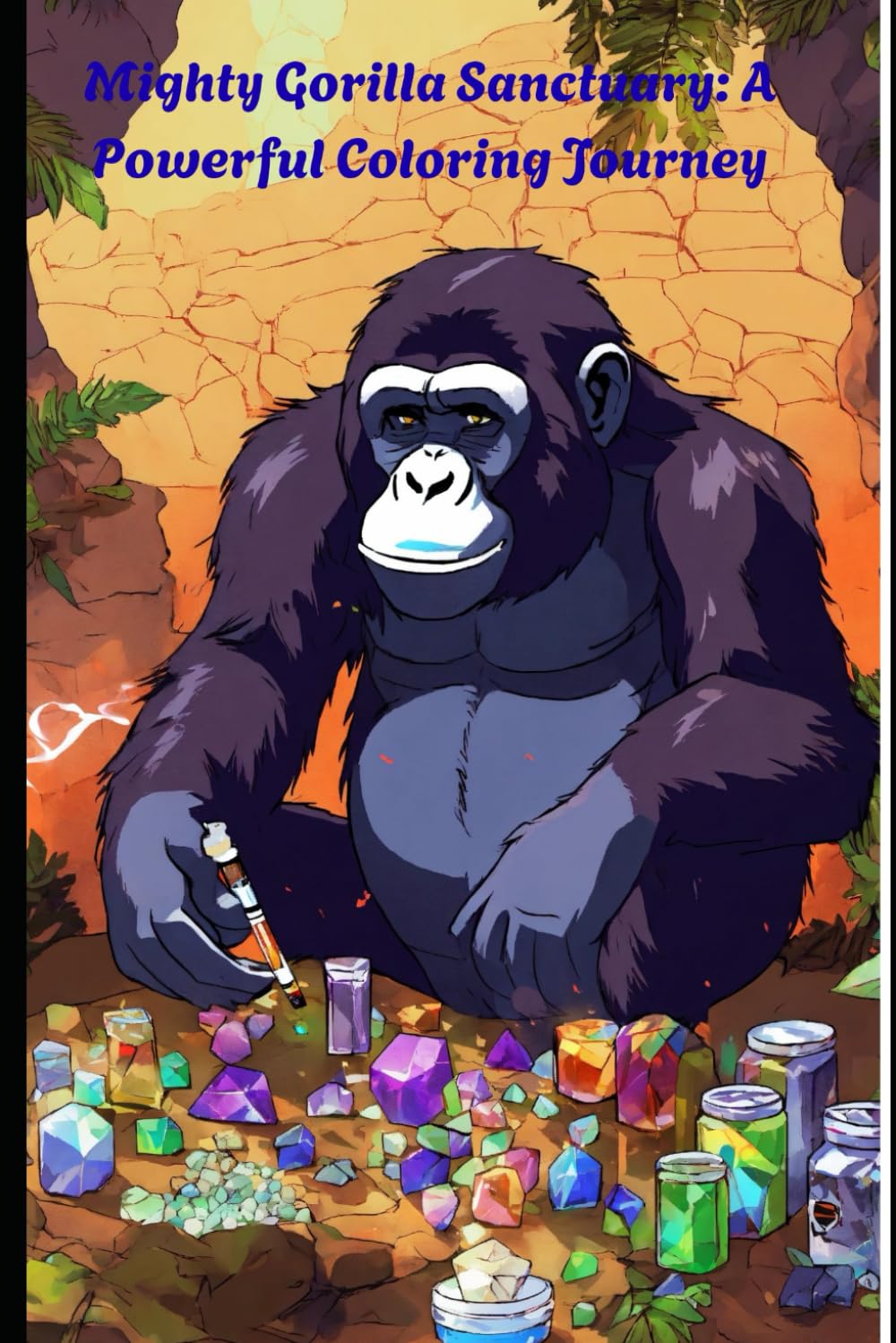 Mighty Gorilla Sanctuary: A Powerful Coloring Journey: 40 Stunning Gorilla Illustrations for Relaxation, Creativity & Mindful Coloring