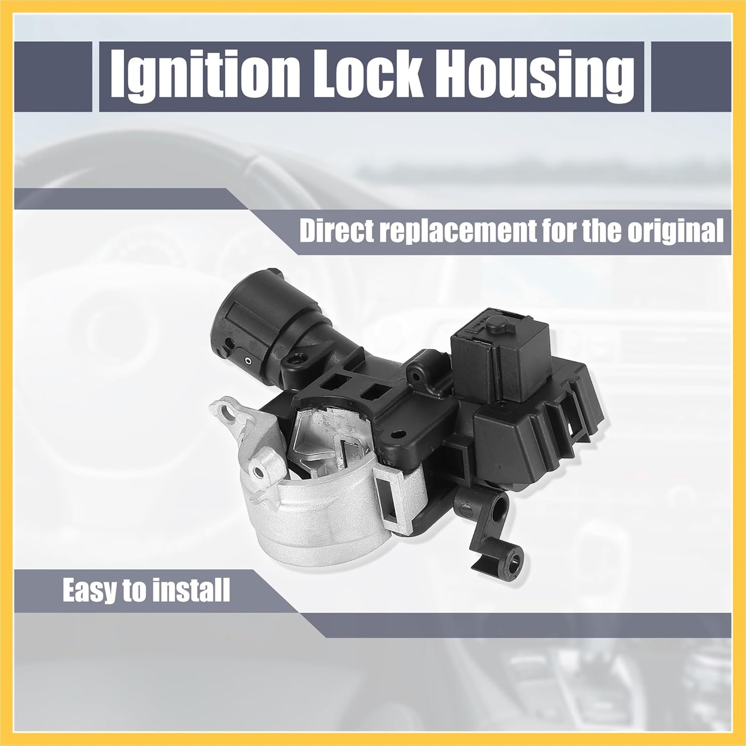 9L8Z-3511-A Ignition Lock Housing Flange Replacement for Ford Escape 2008-2010 for Focus 2008-2011 for Mercury Mariner 2008-2011 989-019 Auto Replacement Parts