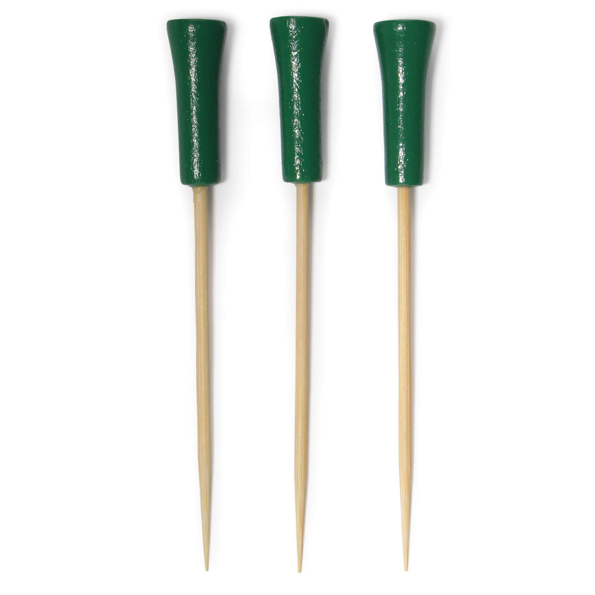 Pics en bambou BambooMN rigides de 10,75 cm avec finition golf vert
