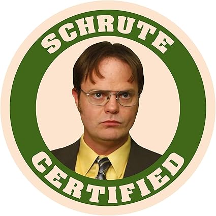 pic The Office Funny Pictures Dwight dwight schrute certified the office funny sticker