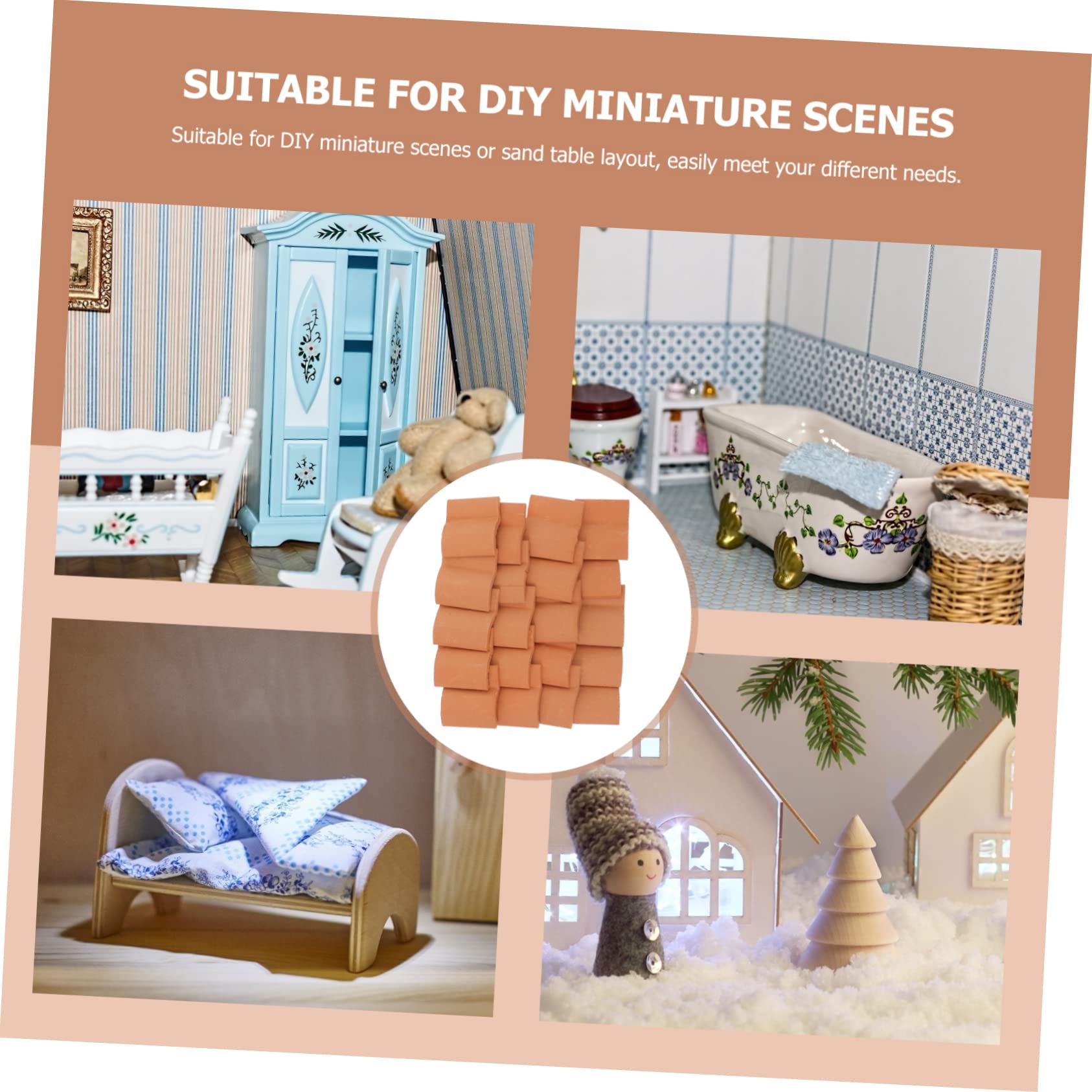 2 Stück Silikon Ziegelformen - Miniatur Bausteine Für Sandtisch & Puppenhaus