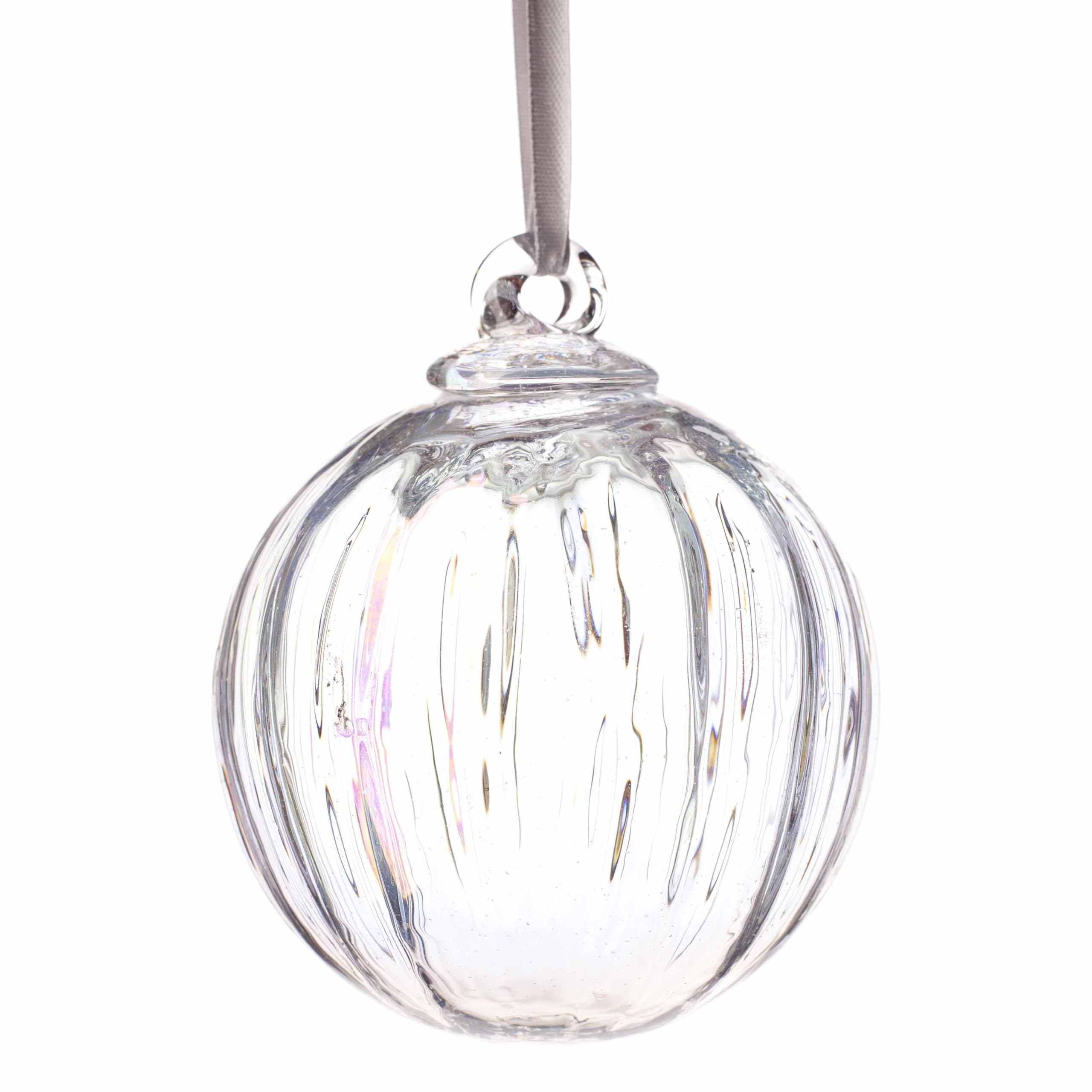 Optical Glass Friendship Ball 10cm Hanging Ornament Gift Idea Clear Style (Clear)