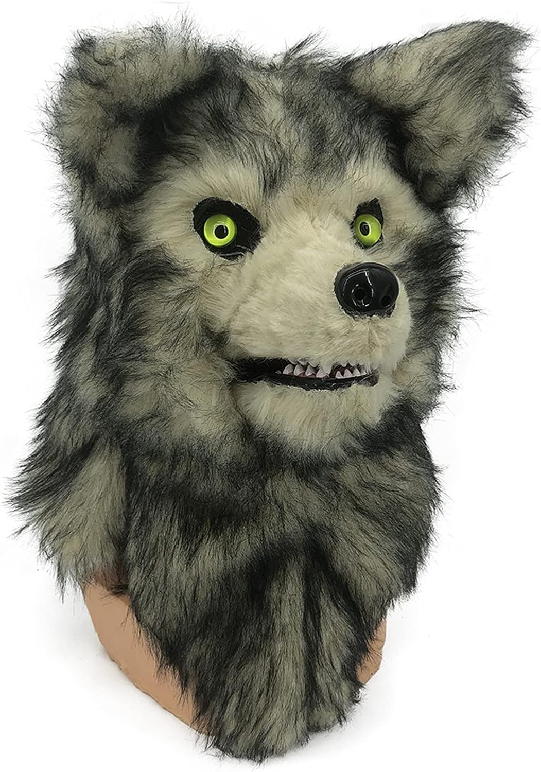 ハロウィンウルフマスク 口可動式 動く顎 人狼マスク ハロウィンパーティー用 コスプレ小道具 コスチューム