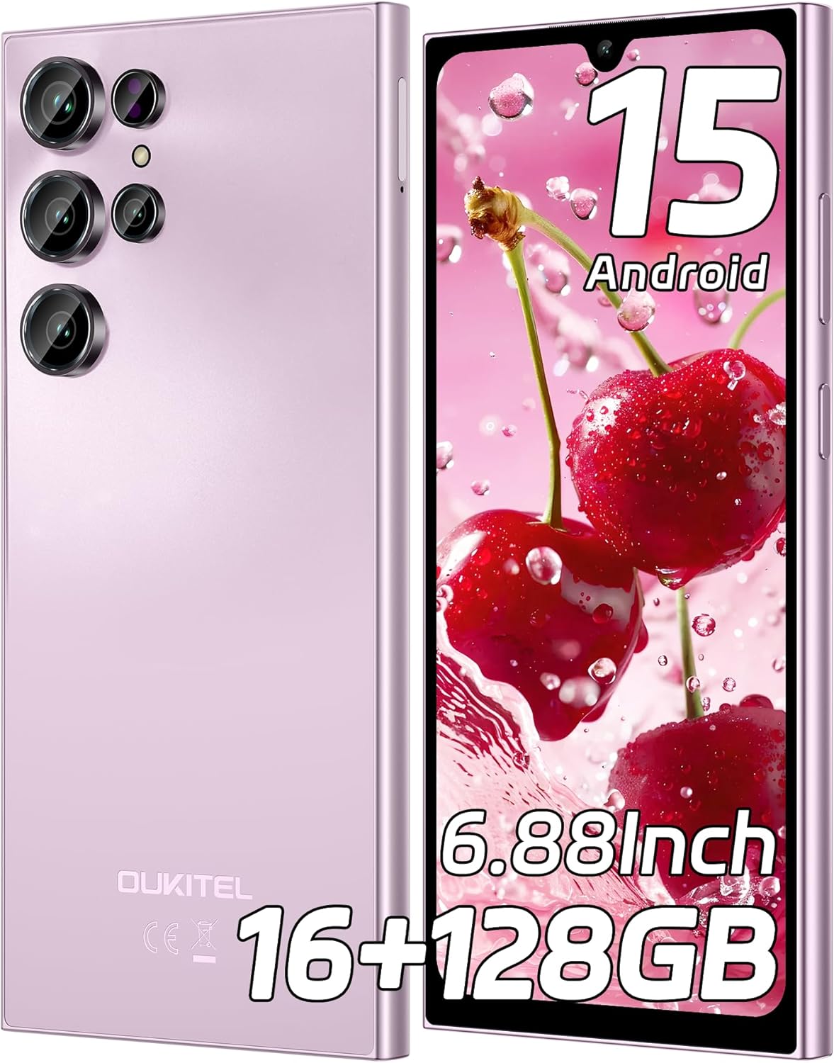 OUKITEL C61 Unlocked Cell Phone 2025- Android 15, 6.88″ Display Smartphone, 16GB+128GB/1TB, 5150mAh Battery Phone, 13MP Camera, 4G Dual Sim Mobile Phones, Fingerprint/Face Unlock/GPS/BT5.0, Purple OUKITEL C61 Unlocked Cell Phone 2025- Android 15, 6.88″ Display Smartphone, 16GB+128GB/1TB, 5150mAh Battery Phone, 13MP Camera, 4G Dual Sim Mobile Phones, Fingerprint/Face Unlock/GPS/BT5.0, Purple