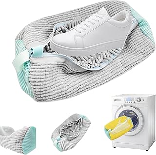 حقيبة غسيل الأحذية ، حقيبة غسيل للأحذية في الغسالة والمجفف، قابلة لإعادة الاستخدام بسحاب متين للأحذية الرياضية والملابس الرقيقة، حقيبة تنظيم الغسيل قابلة للغسل بزاوية 360 درجة من Catch.Up