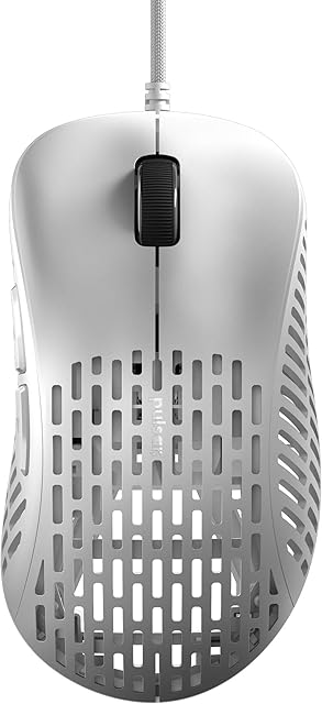 Pulsar Gaming Gears - Xlite Ultralight High Performance Super Light and Fast Ergonomic Gaming Mouse 20000 DPI Optical Sensor PAW3370 (White, Mouse Only)