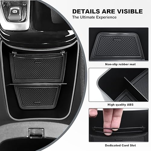 Miniatura 10 de TUAMFO Organizador de consola central Chevrolet Trax 2024 para Chevy Trax 2024  2024 Encore GX bandeja de consola reposabrazos caja de