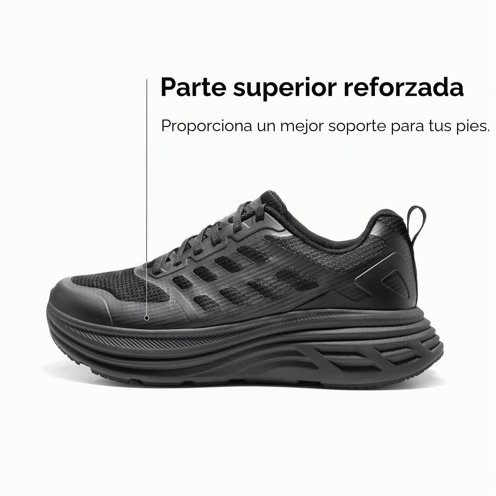 NORTIV 8 Zapatillas Running Deportivas Hombre Walking | Amortiguación EVA de Rebote, Suela de Goma Antideslizante, Malla Transpirable, Soporte TPU Reforzado, Zapatillas Versátiles