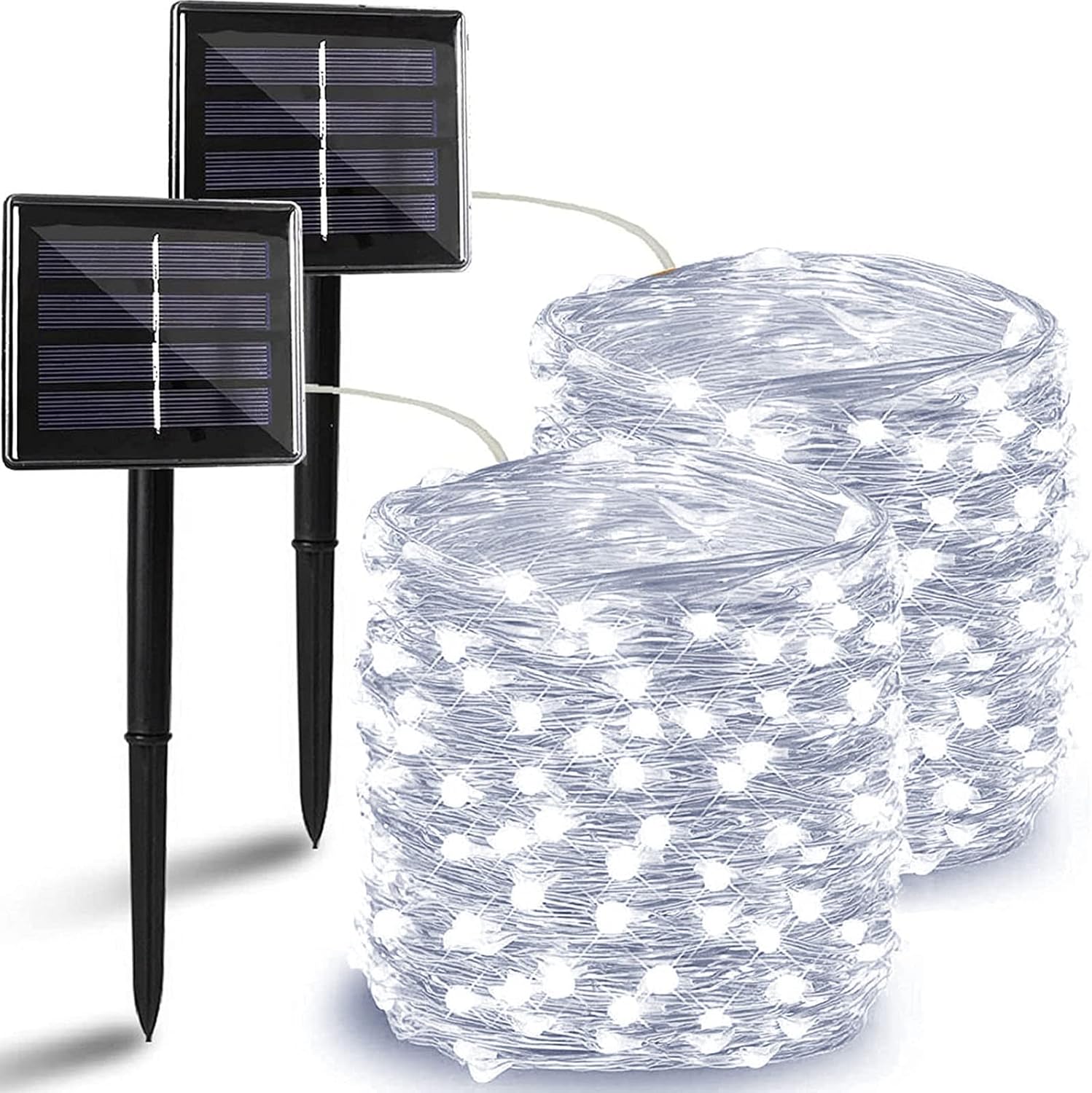 Solar String Lights Outdoor, 4 Pack 288FT 800 LED Solar Twinkle Lights for Outside Waterproof Copper Wire with 8 Modes Fairy Decorations for Garden Yard Wedding Christmas Tree Decor (Multicolor)