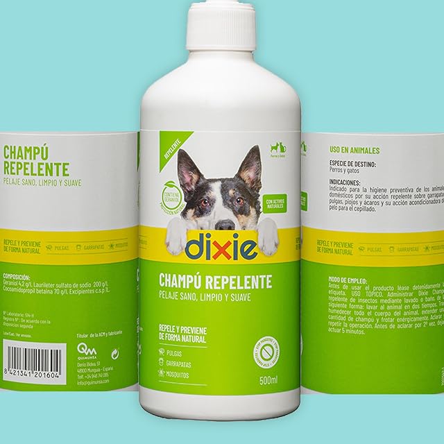 Foto 6 de 7 de DIXIE - Champú Repelente Perros y Gatos - 500 ml