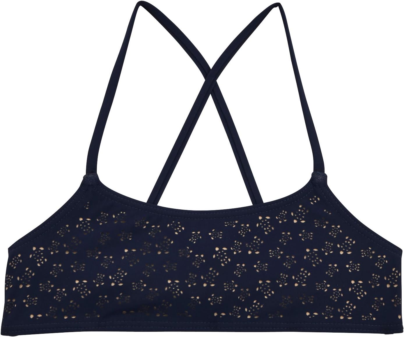 VilebrequinRonde des Tortues Bandeau Top - Girls - Navy - 2Yrs