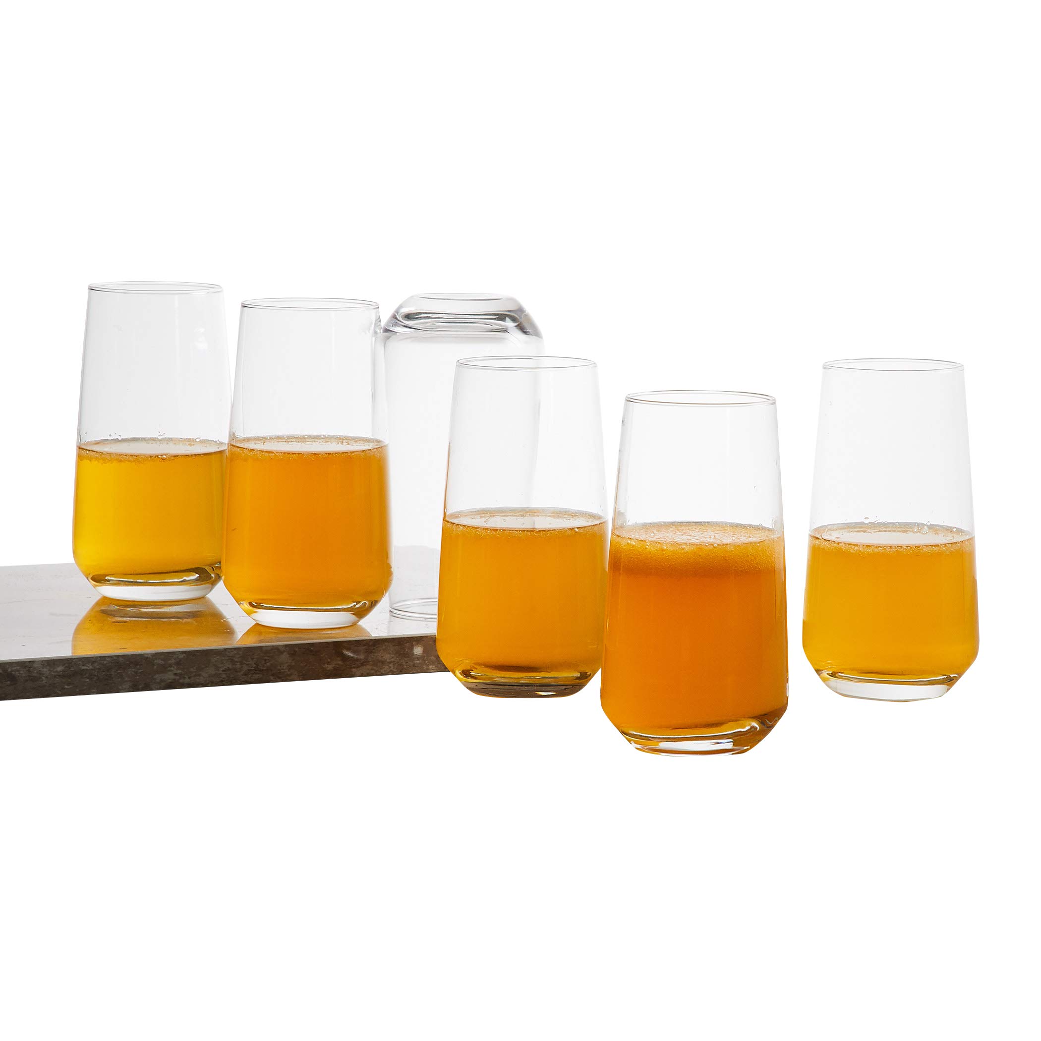 Home Centre Glass Glasses - Set of 6, Transparent, 480Ml