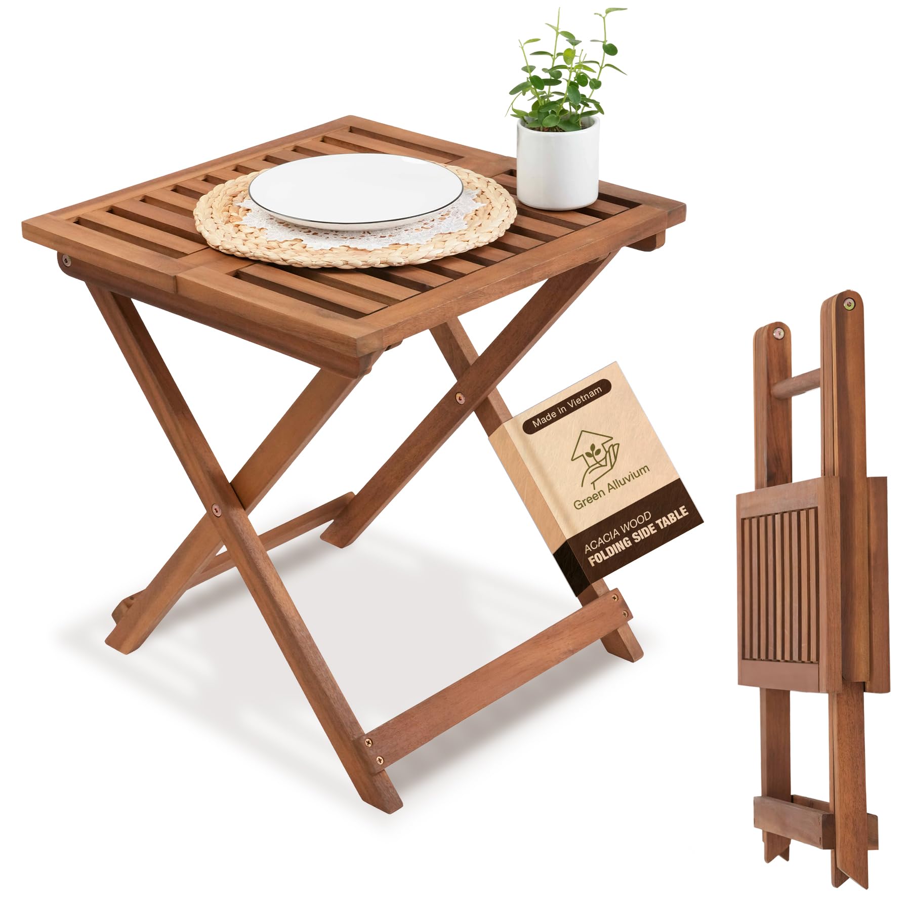 Amazon.com: Folding Wooden Side Table – Premium Portable Foldable