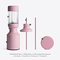 Vista 7 de Beast Mighty 850 Licuadora personal compacta premium Para batidos, malteadas, aderezos, salsas, postres, salsas para mojar Mezcla hielo y Lila