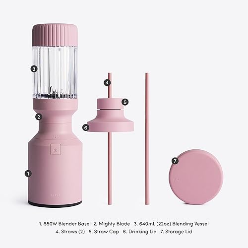 Miniatura 7 de Beast Mighty 850 - Batidora personal compacta de alta calidad  Batidos, batidos, aderezos, salsas, postres, salsas  Mezcla hielo y frutas congeladas