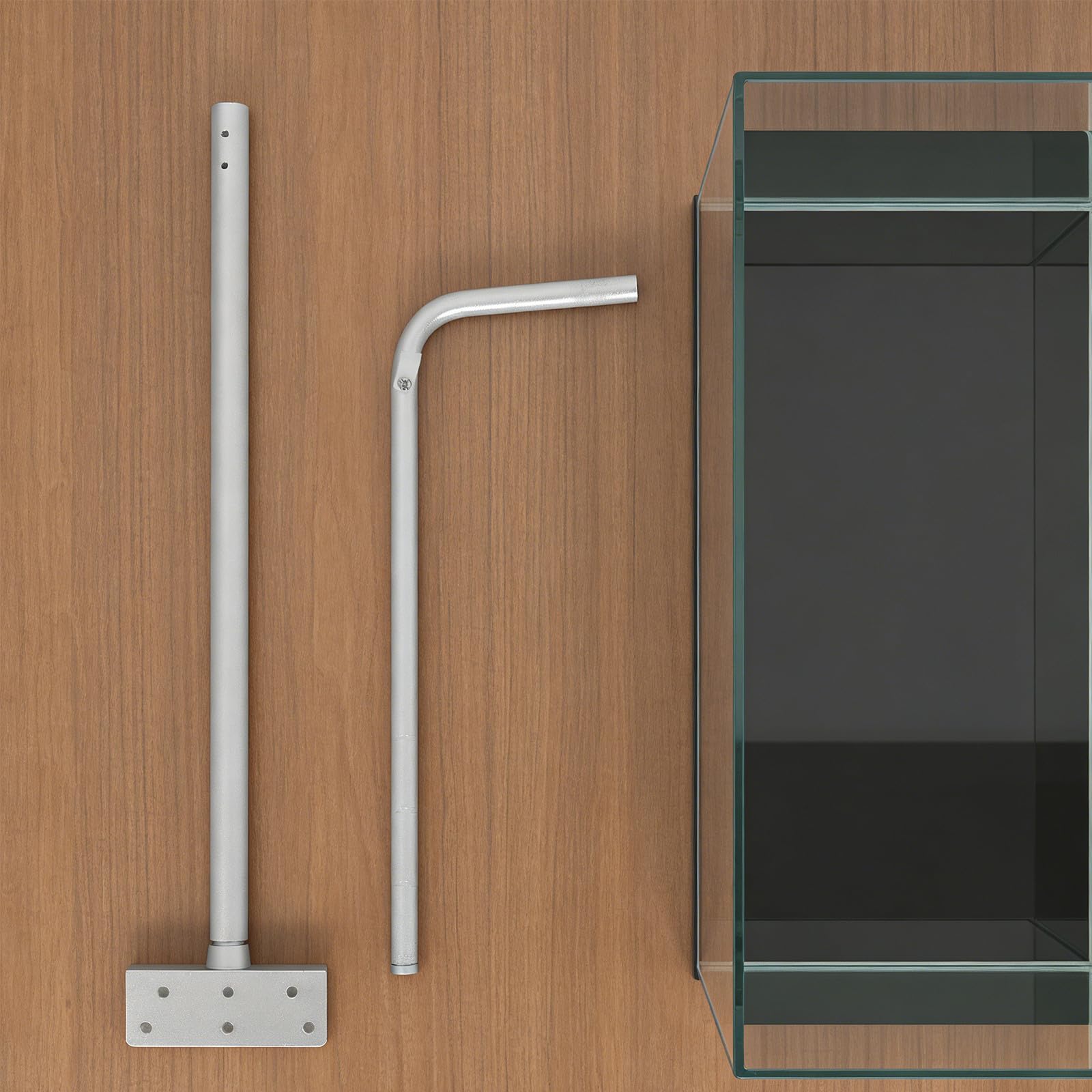 2 szt. metalowy uchwyt do lamp akwariowych, do lamp LED w akwarium, regulowany stojak, odpowiedni zbiorników o grubości 20 mm