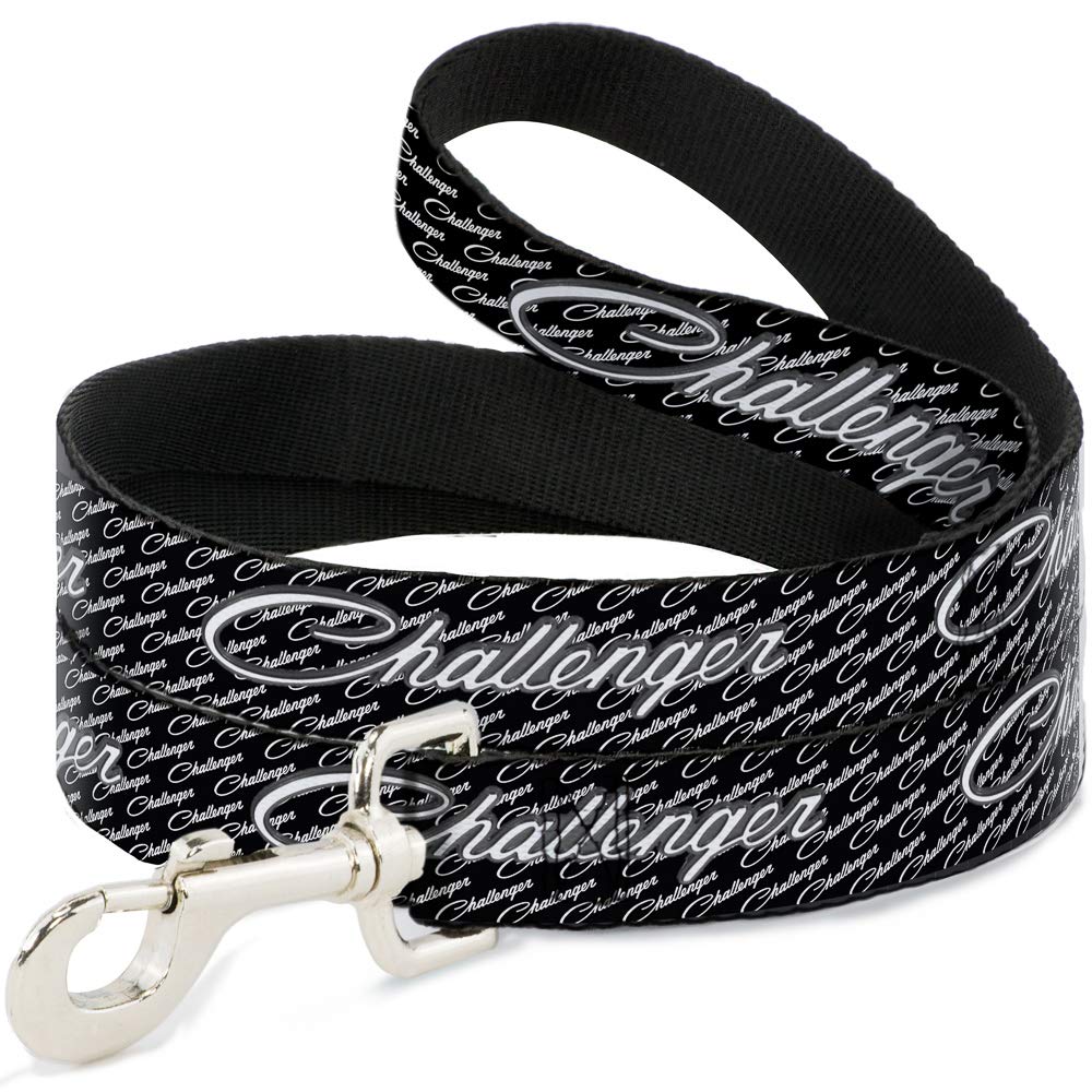 Laisse pour chien Dodge Pet imprimé texte noir blanc originale