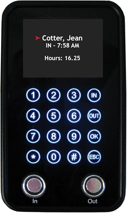 TimePilot Additional Vetro Touchscreen Time Clock