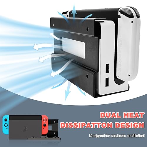 Miniatura 4 de BracNova Wall Mount for Nintendo SwitchSwitch OLED -Steel Switch Wall Mount with Controller Holder Safely Store Your Switch Console Near or Behind