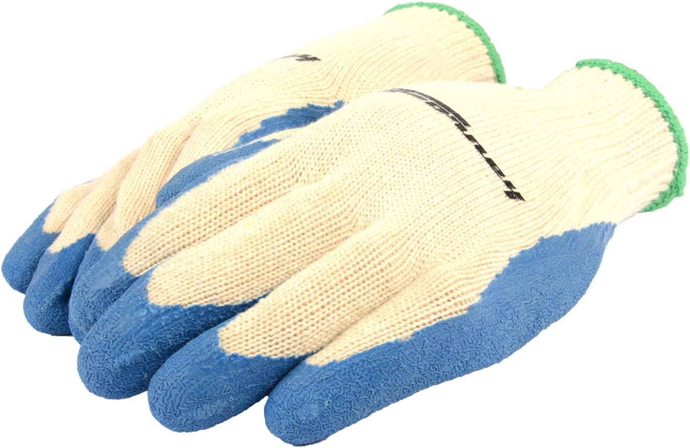 Forney 53253 Latex-Dipped Seamless Knit Unisex Gloves, Large