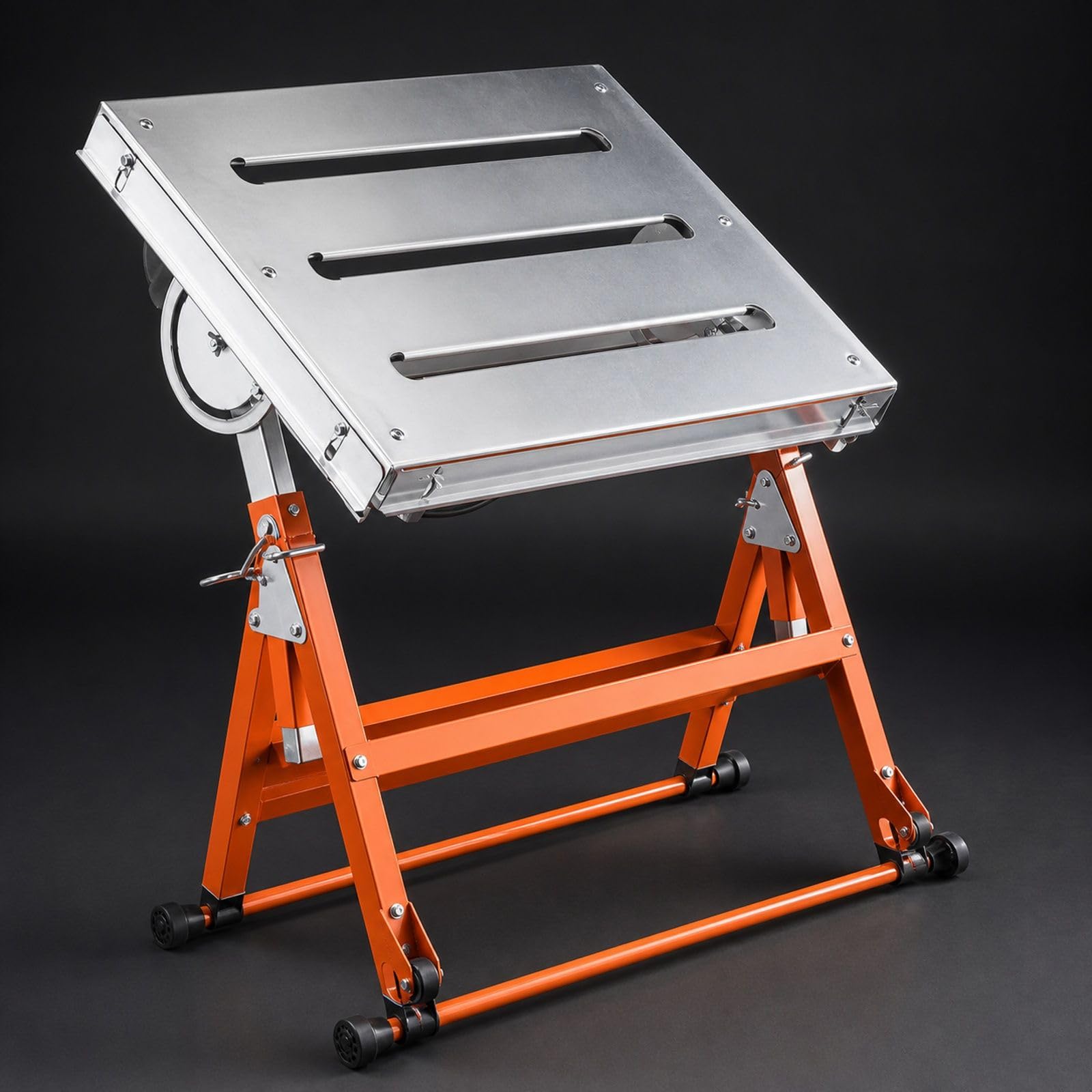 Table de soudage Pliante réglable en Acier avec roulettes, établi Mobile pour Atelier, réparation et Bricolage