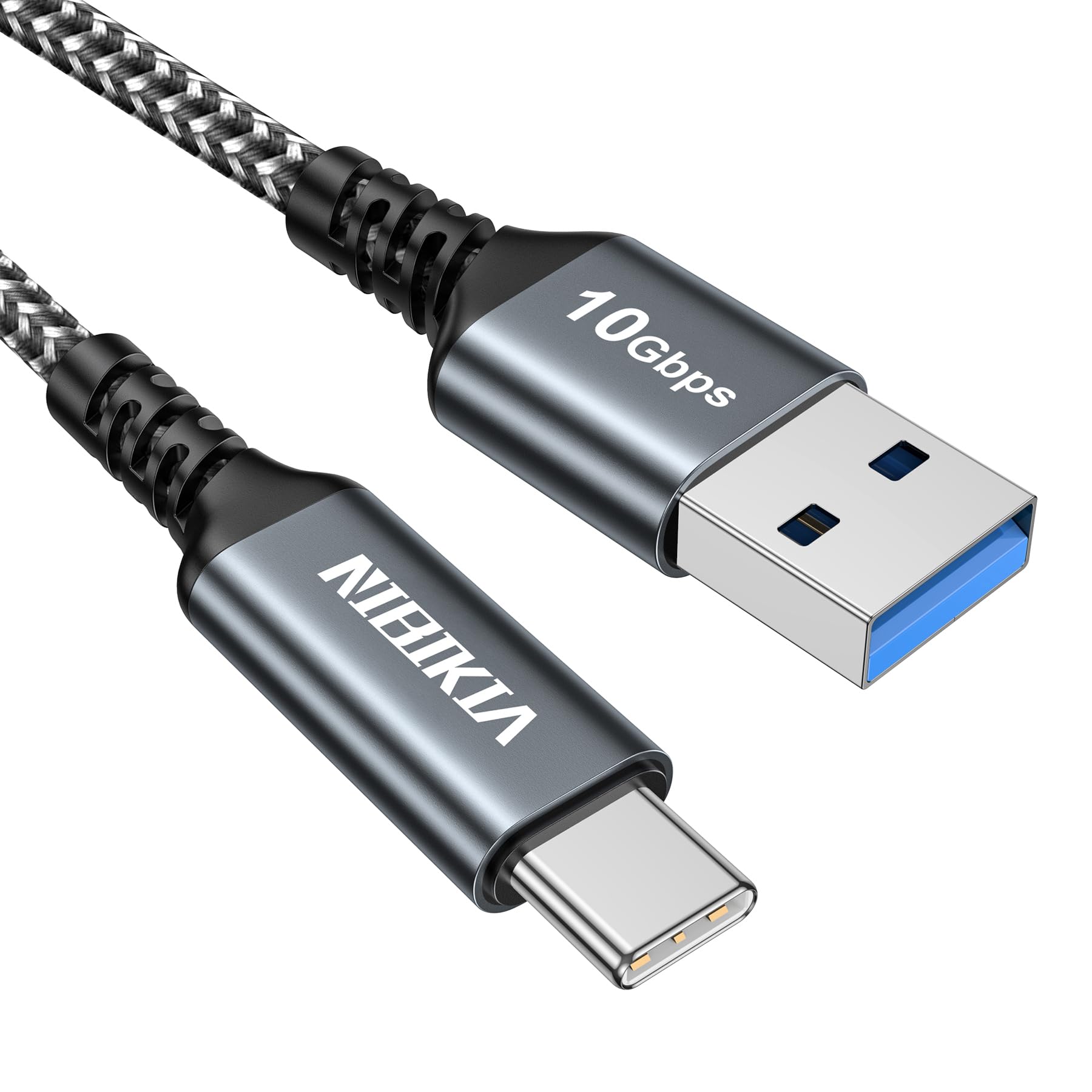 USB C Kabel, QC 3.0 & USB C Ladekabel USB 3.2 Gen 2 [10Gbps] Datenübertragung Schnellladekabel USBC Kompatibel für Samsung Galaxy S25 S24, 17 16 15 Air Pro Max