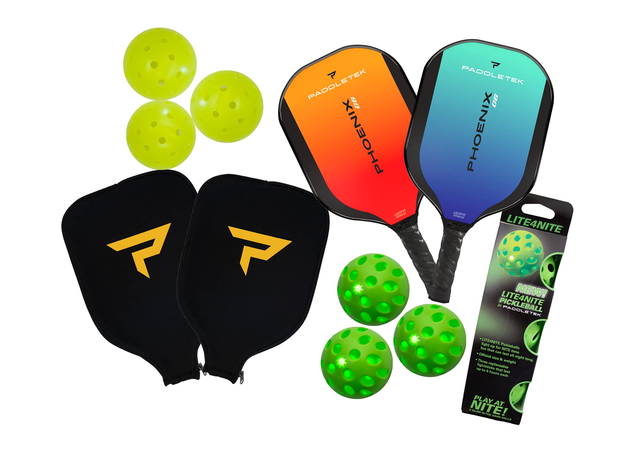 Amazon.co.jp: Paddletek フェニックス G6 ピックルボールセット 