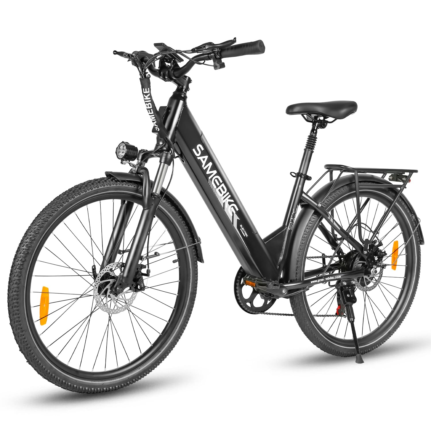 SAMEBIKE Bicicleta Eléctrica de Montaña 26/27.5 Pulgadas 36V15AH Batería Extraíble Pedal Asistido Bicicleta Eléctrica de Montaña Urbana Ebike Adultos