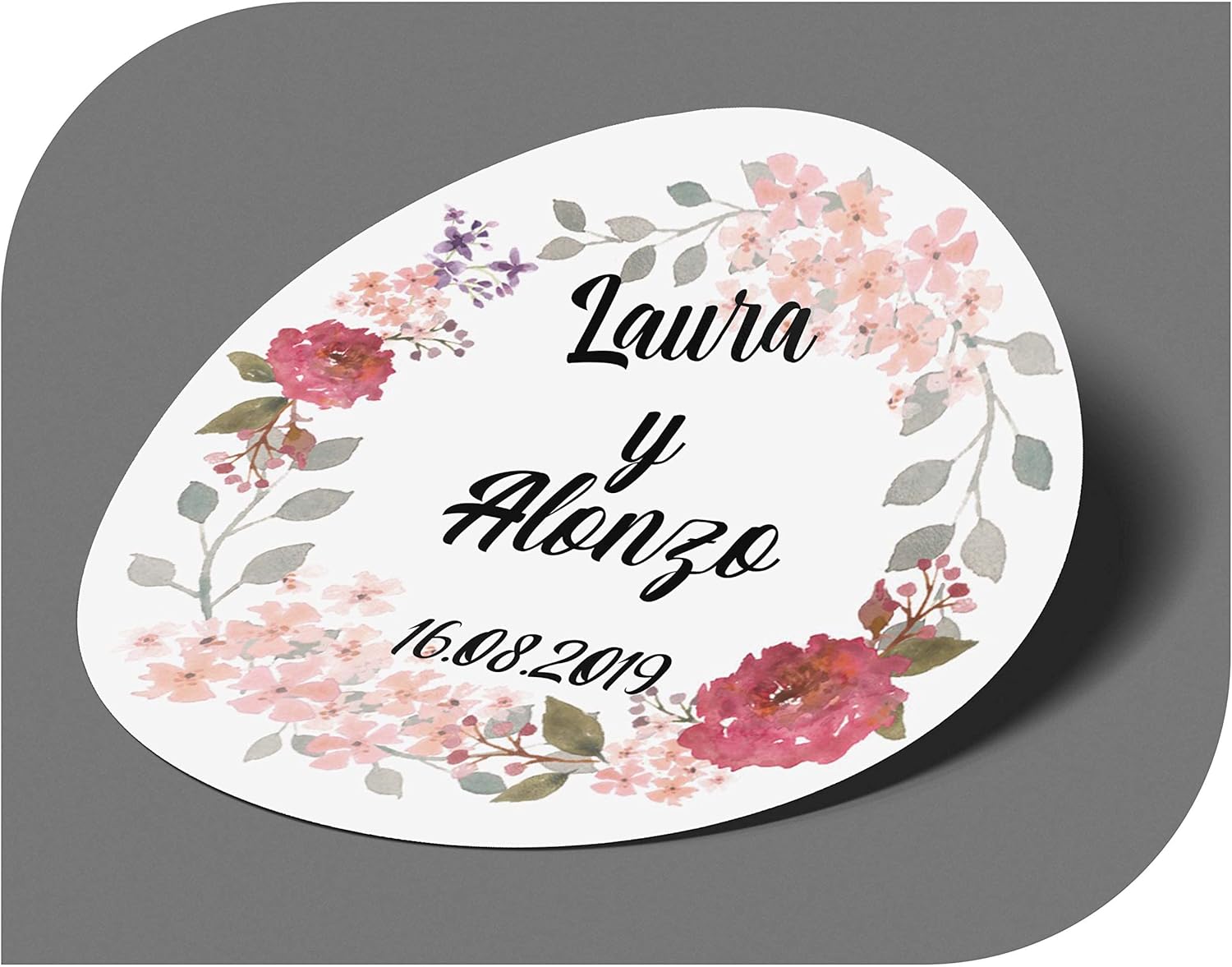 CrisPhy - Adesivi Personalizzati Per Matrimonio, Etichette Adesive Per - Foto 3