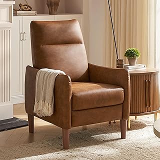 mopio Arthur Recliner Chair with 3 Positions, Accent Armchair, Mid Centu...
