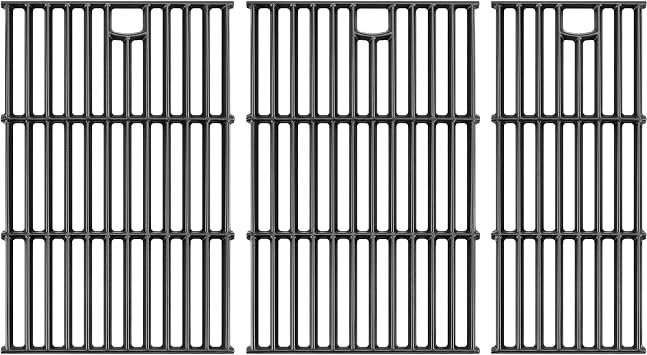 GGC 17 Grill Grates for Charbroil Performance 5 Burner Grill, Casr Iron Replacement Parts for Charbroil 463448021 463449021 463450022 463451022 463455021 463458021 G426-0004-W1 G426-0005-W1