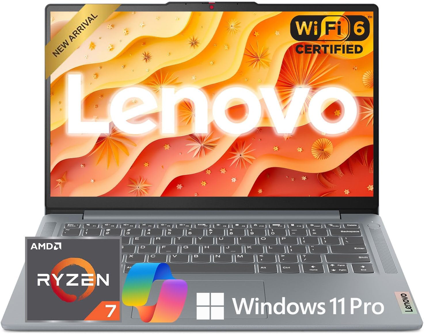 Lenovo IdeaPad Slim 3 15.6" FHD Laptop | 2025/2026 Edition | AMD Ryzen 7 7730U (Beats i7-1355U) | 16GB RAM | 1TB Storage(512GB SSD+ 512GB External) | Copilot AI | Type-C | WiFi 6 | Windows 11 Pro