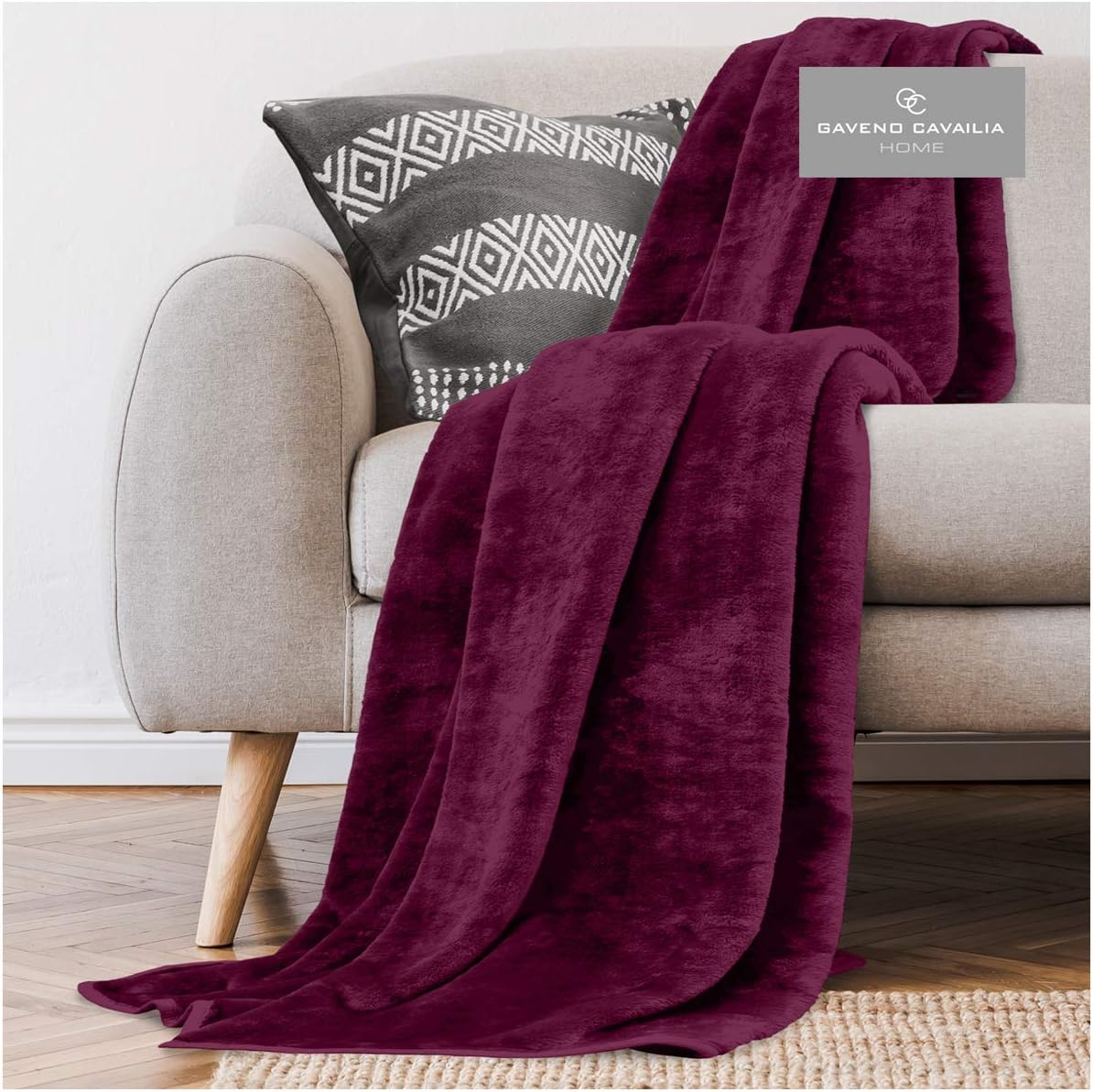 Gaveno Cavailia Super Soft Faux Fur Fleece Plain Throw Blanket Gaveno Cavailia Super Soft Faux Fur Fleece Plain Throw Blanket