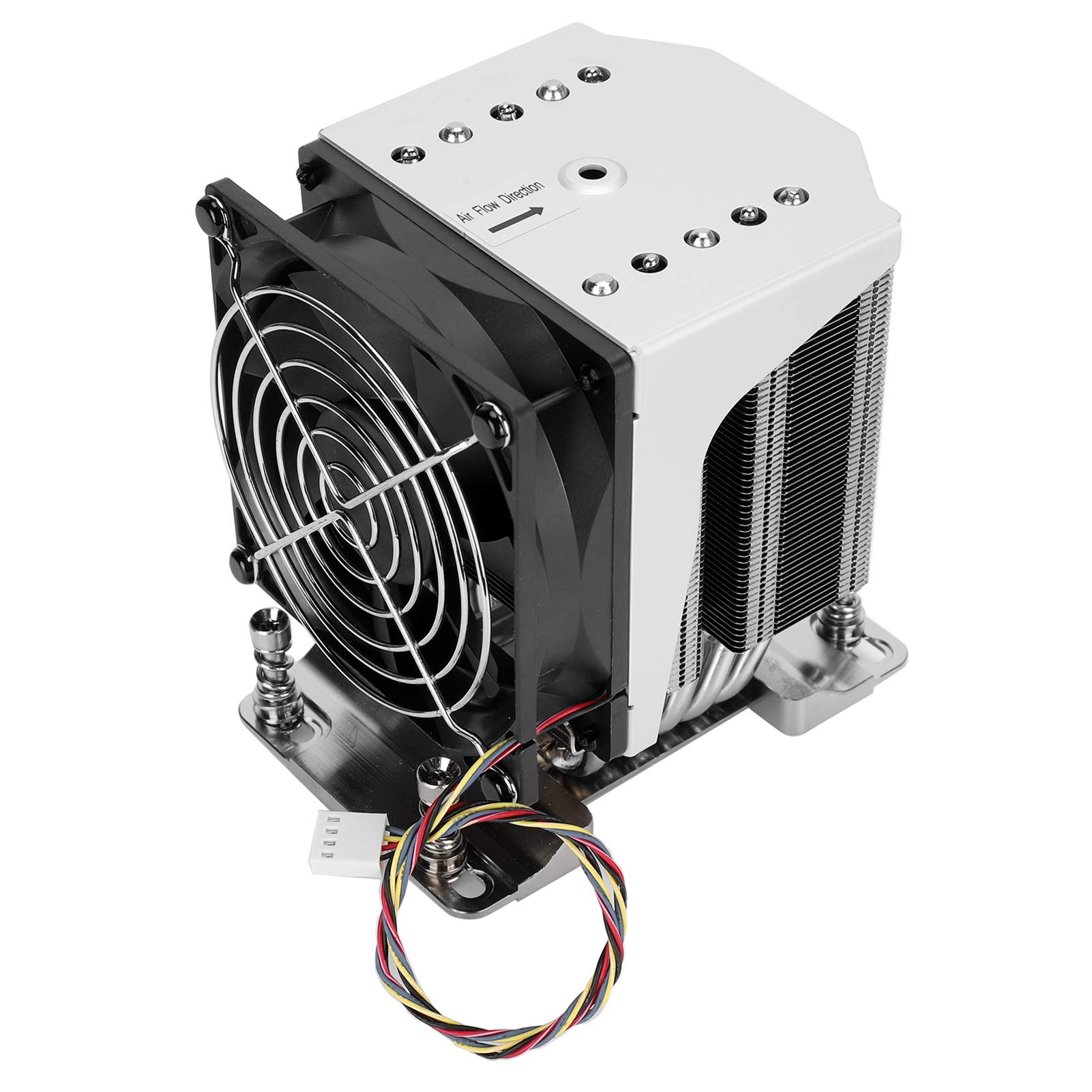 EMUKOEP Radiatore CPU per Dissipazione del Calore Efficiente con Ventola di Raffreddamento Silenziosa per Server/workstation H11 Gen 4U, Serie EPYC 7000, TDP 180 W