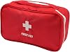 ALLY-MAGIC First Aid Bag Empty Pouch Travel Emergency Pouch Small Medical Kit Portable Travel First Aid Kit Mini Medicine Storage Bag for Camping Hiking Outdoor Activities Y4-STJJB (Red)