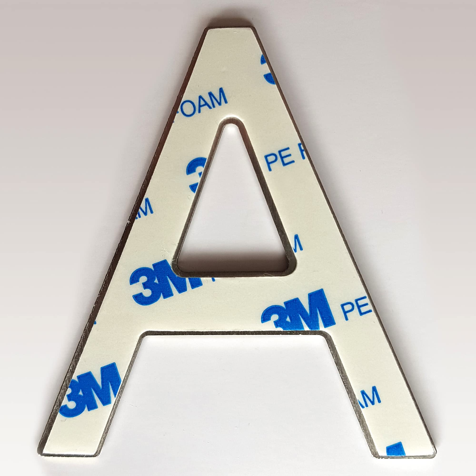 House Number / Apartment Number Brushed Stainless Steel Sticker 7.5 cm Height Letter A - Image 2