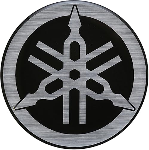 Red Hawk BP-0084 Emblema compatible conreemplazo para carritos de golf Yamaha Drive JW1-F4161-00 NegroPlata