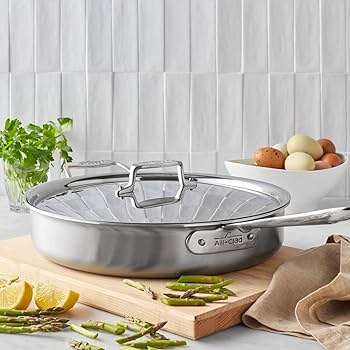 Amazon.com: All-Clad D5 Brushed Stainless Steel Sauté Pans: Home