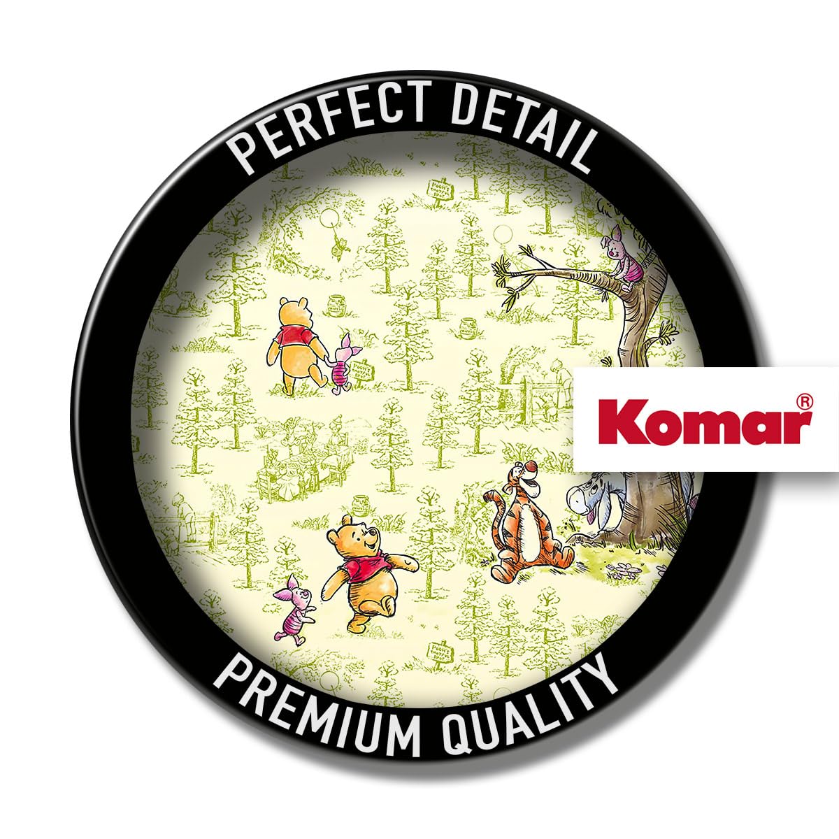 Komar Digitaldruck Vlies Fototapete - Winnie the Pooh Friends - Größe 300 x 280 cm