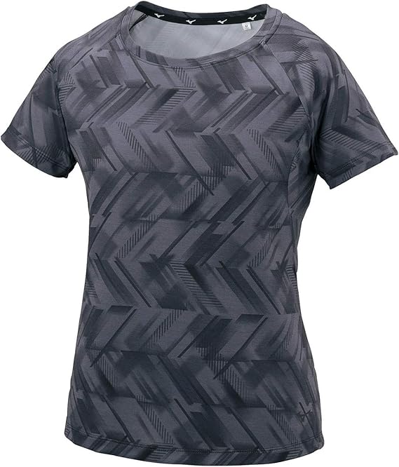 Amazon Mizuno トレーニングウェア グラフィック Tシャツ 半袖 吸汗速乾 32ma0310 レディース グレー 日本 S 日本サイズs相当 アクティブシャツ Tシャツ 通販