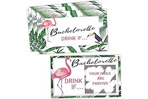 Bachelorette Party Flamingo Drinking Game Cards