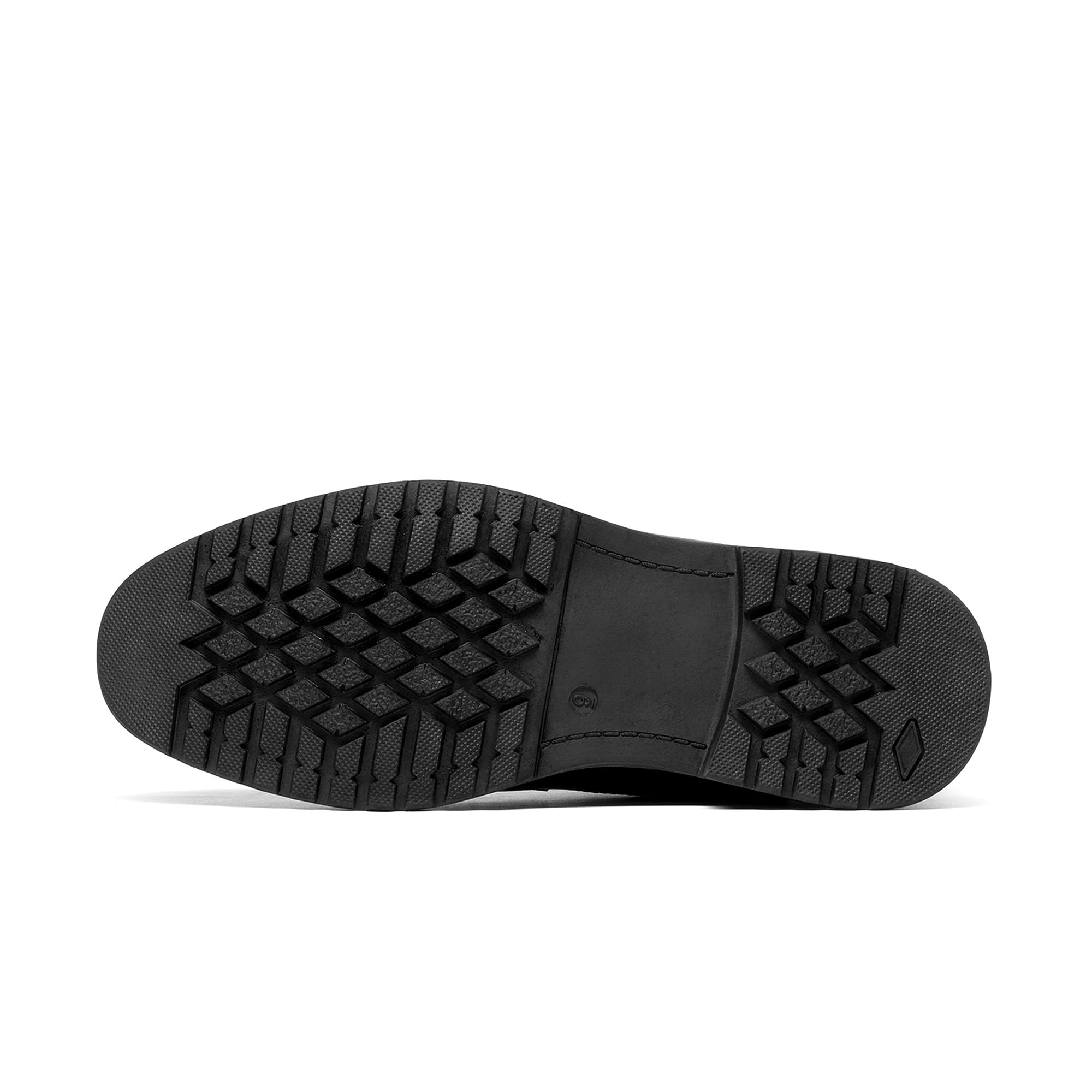 Bruno Marc Bottes de moto à lacets classiques pour homme avec fermeture éclair latérale