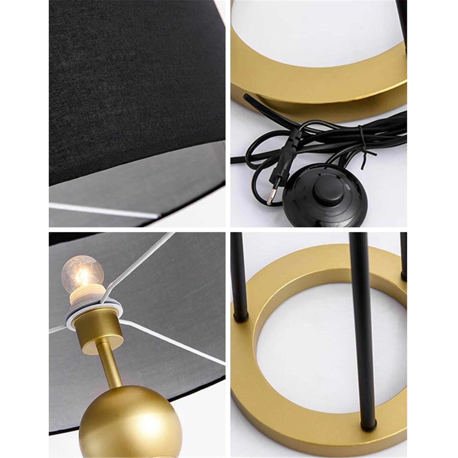 Soggiorno Lampada da terra con paralume in tessuto for camera letto
