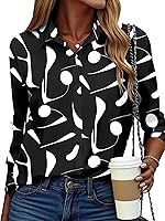 Vista 12 de ZEAGOO Camisa de manga larga con botones para mujer, blusas con estampado floral, trajes de trabajo casuales de negocios, tallas S-XXL