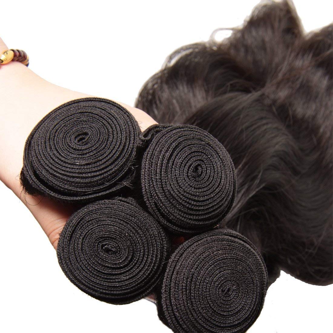 Amazon.com : UNice Hair Brazilian Body Wave Human Hair 4  display picture 1