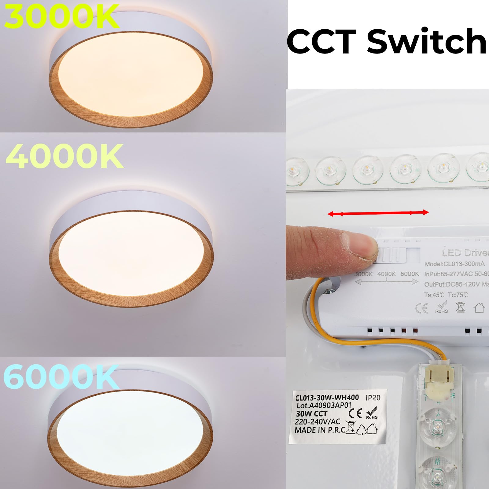 Alpinaluz Led-downlight, zwart, 225 mm, 18 W, inbouwlamp voor gat, 65-200 mm, CCT 3000 K/4000 K/6000 K, ultradun, 17 mm, IP44 voor badkamer, keuken en hal Alpinaluz Led-downlight, zwart, 225 mm, 18 W, inbouwlamp voor gat, 65-200 mm, CCT 3000 K/4000 K/6000 K, ultradun, 17 mm, IP44 voor badkamer, keuken en hal