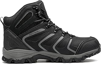 NORTIV 8 Men's Ankle High Waterproof Hiking Boots Backpacking Trekking Trails Shoes