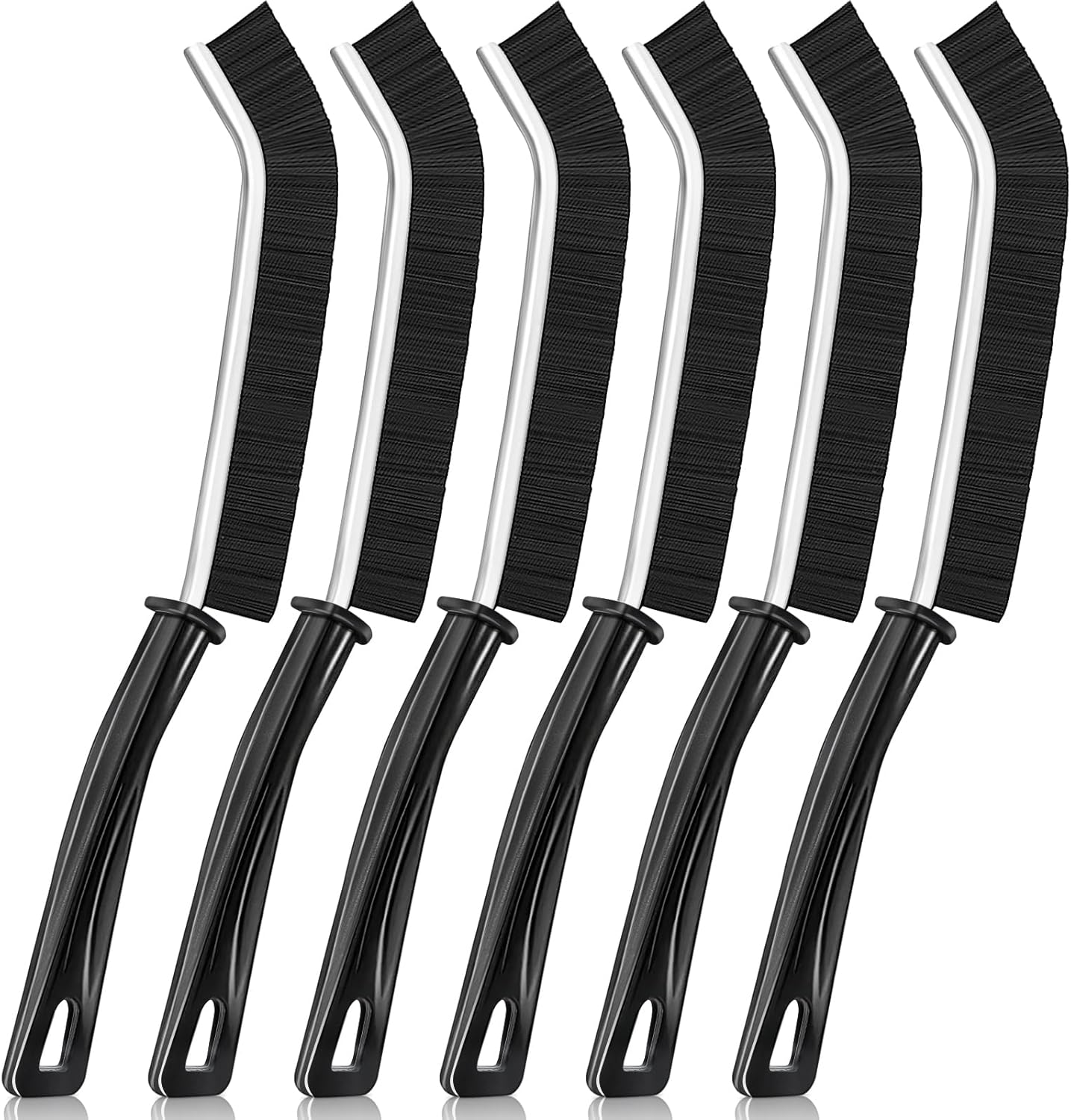 6-Piece Hard Bristle Crevice and Window Groove Cleaning Brush Set