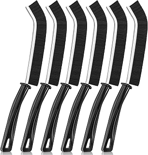 6 PCS Gap Cleaning Brush Hand-held Crevice Cleaning Tool Hard-bristled Window Groove Cleaning Brush, Small Crevice Cleaning Brushes for Blind, Baseboard, Fan, Window or Sliding Door Track